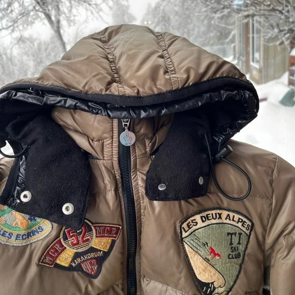 Moncler: Patches Coat Ski Alps Patch Limited Edition Puffer Jacket (Brown) ❄️